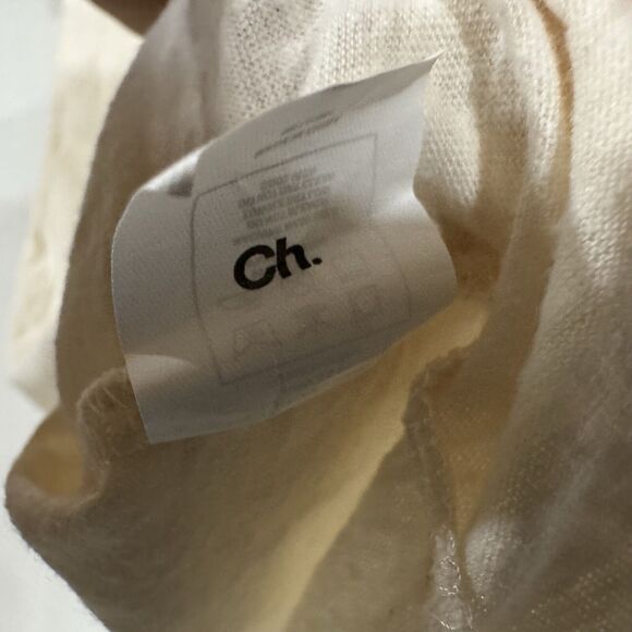 Ch. Carolina Herrera Mens Essential Oversized T Shirt Size Small Beige Crème - Picture 15 of 16